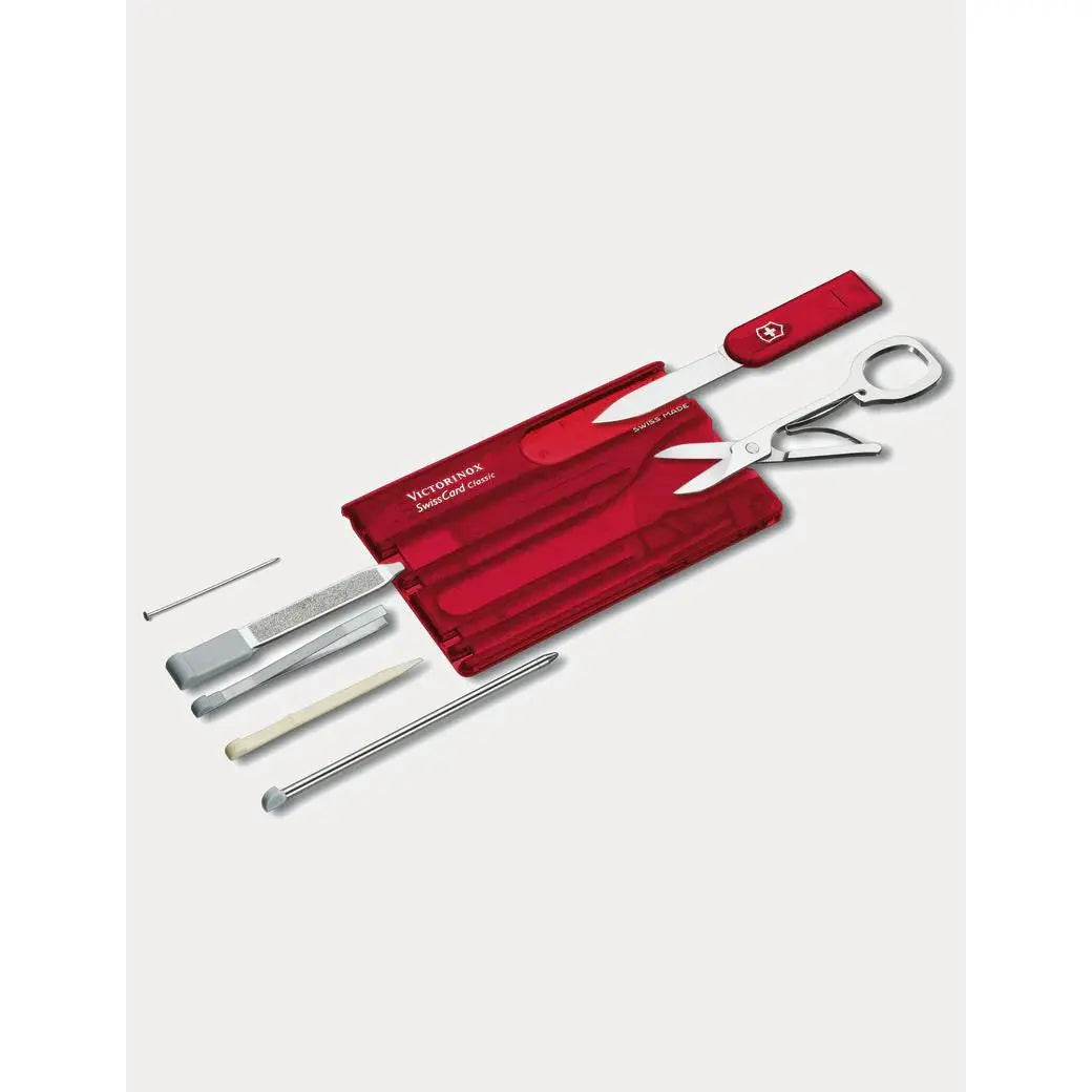Swiss Card Ruby Clam pack 0.7100 Swiss Army Knife